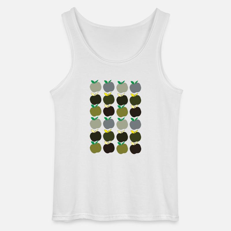 Apple Pattern 2 - Gildan Men’s Tank Top - white
