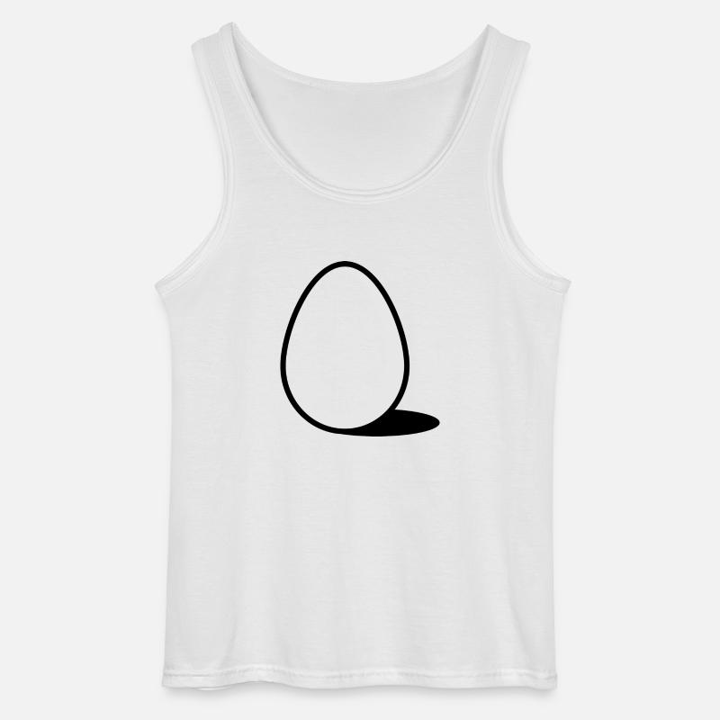 Ein Ei - Gildan Männer Tank Top - Weiß