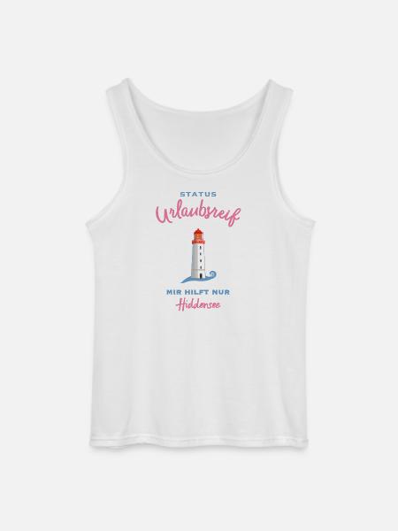 Hiddensee, Leuchtturm Dornbusch, Urlaubsreif - Gildan Männer Tank Top - Weiß