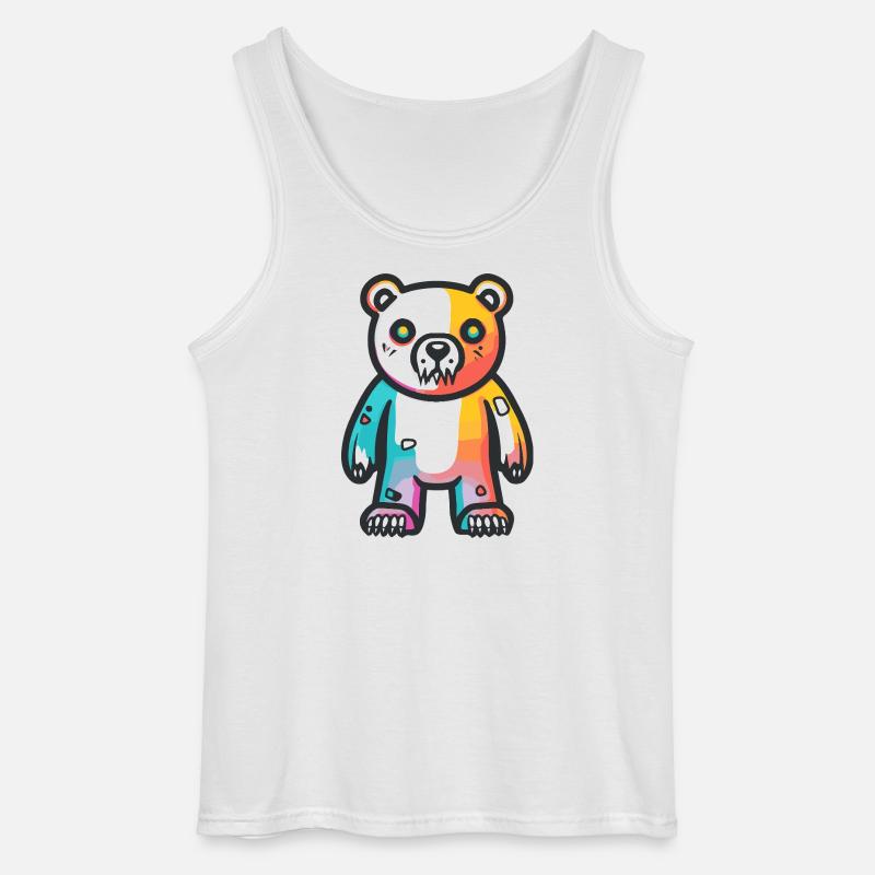 Eisbär Halloween Comic Lustig - Gildan Männer Tank Top - Weiß