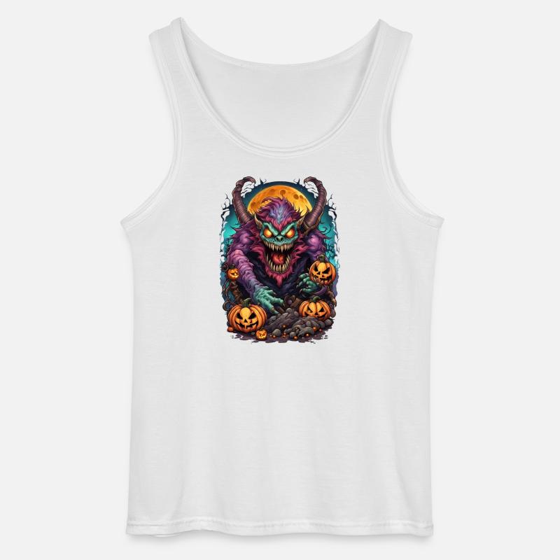 Dämon Halloween  - Gildan Männer Tank Top - Weiß