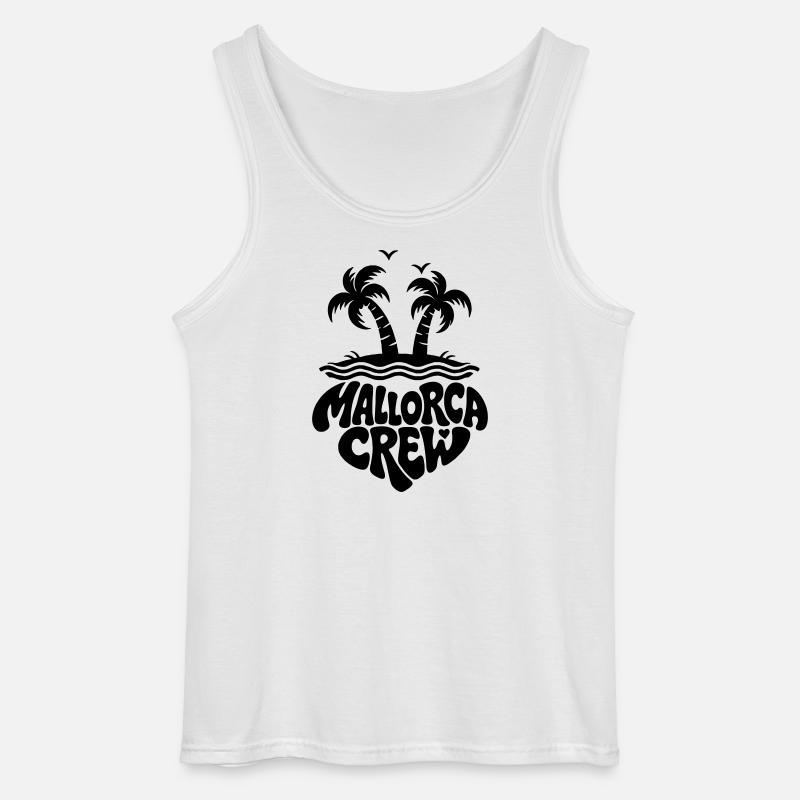 Mallorca crew - Gildan Männer Tank Top - Weiß