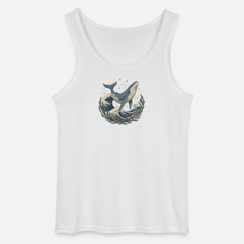 Der Wal – Säule des Ozeans - Gildan Männer Tank Top - Weiß