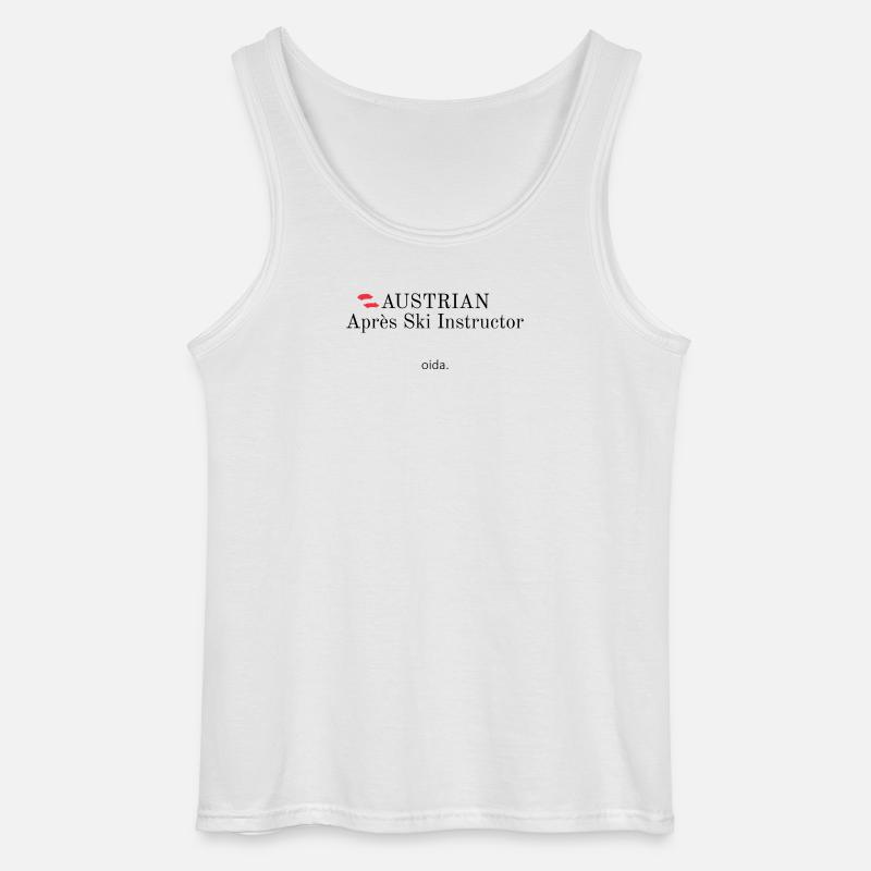Austrian Apres Ski Instructor - Gildan Männer Tank Top - Weiß
