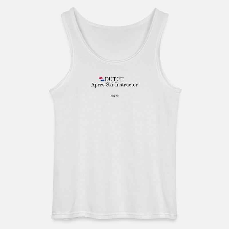 Dutch Apres Ski Instructor - Gildan Männer Tank Top - Weiß