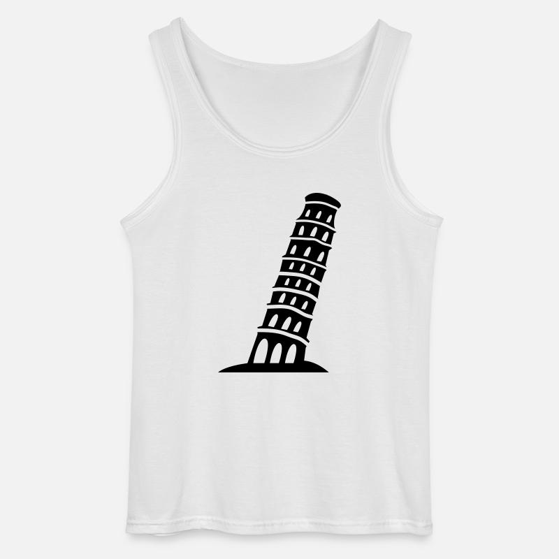 pisa_01 - Gildan Männer Tank Top - Weiß