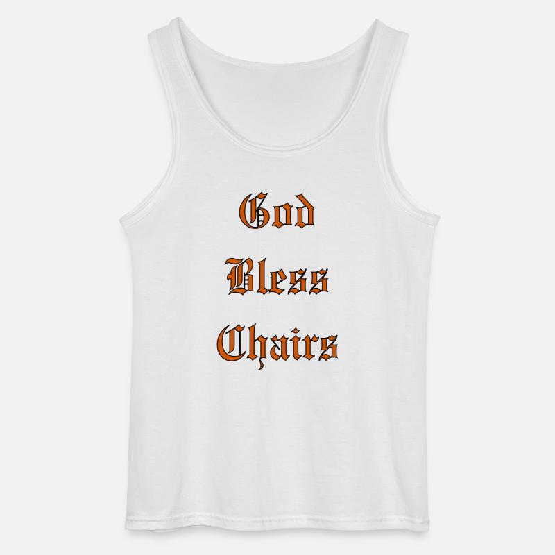 GodBlessChairs - Gildan Männer Tank Top - Weiß