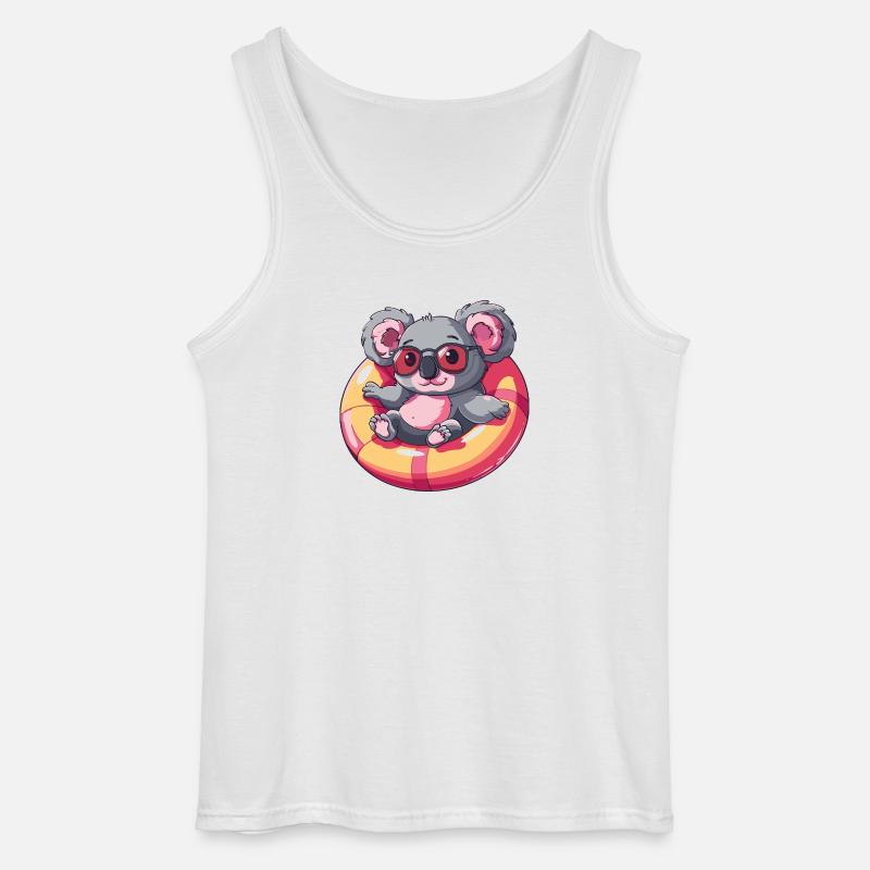 Koala Comic Cool - Gildan Männer Tank Top - Weiß