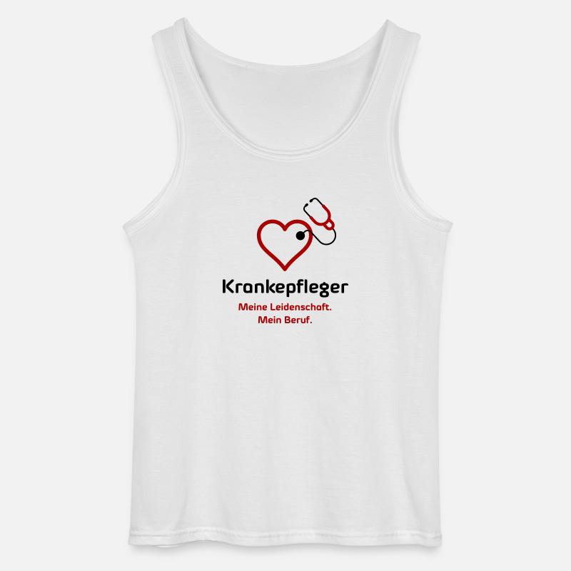 Krankenpfleger - Gildan Männer Tank Top - Weiß