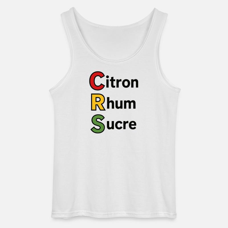 Zitrone, Rum, Zucker - Gildan Männer Tank Top - Weiß