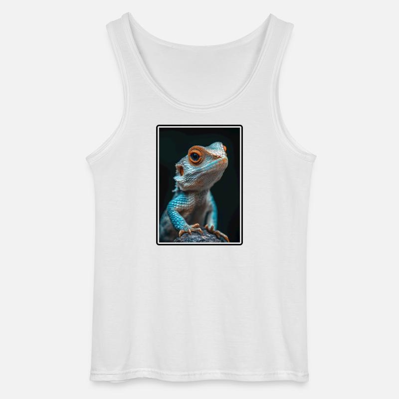 Eidechsen Eidechse - Gildan Männer Tank Top - Weiß