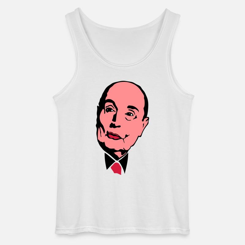 Francois Mitterrand Führer - Gildan Männer Tank Top - Weiß