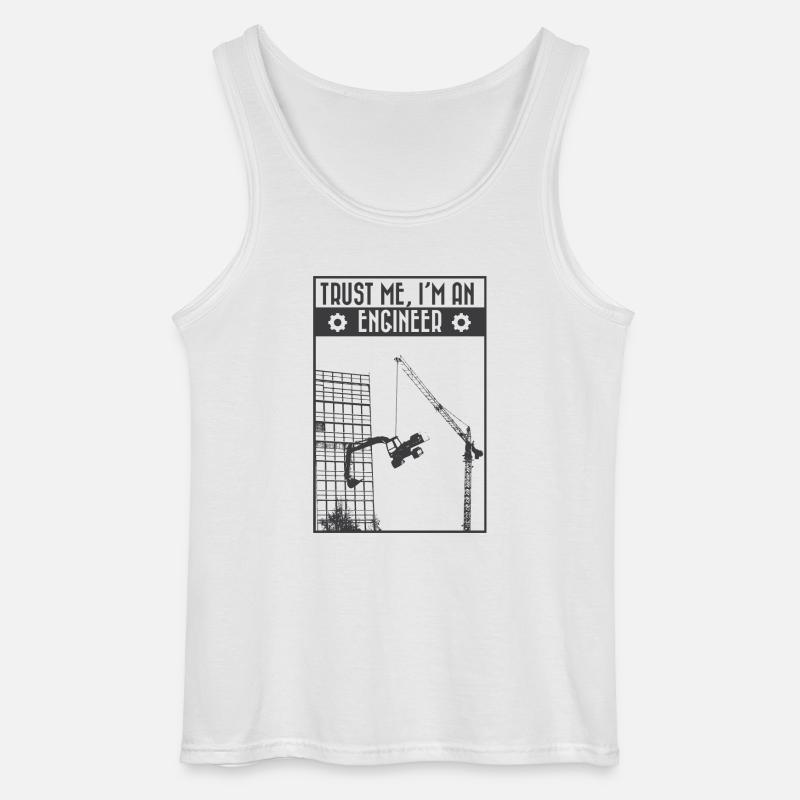 Trust me, I'm an engineer - Gildan Männer Tank Top - Weiß