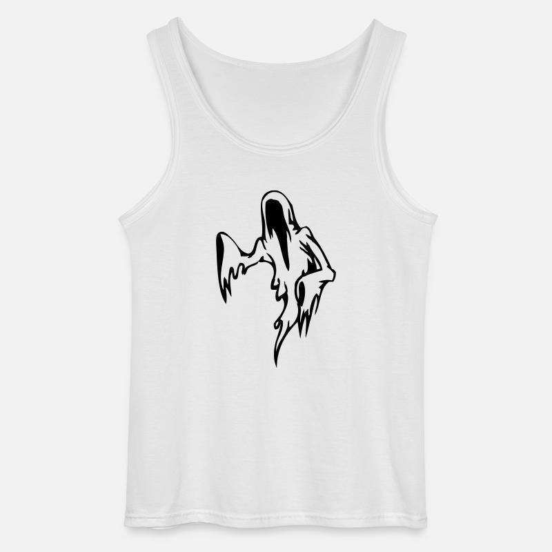 Geist Gespenst - Gildan Männer Tank Top - Weiß