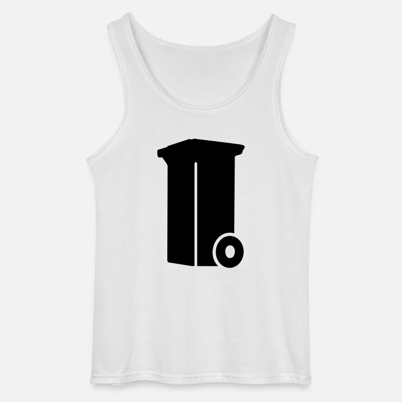 Mülltonne - Gildan Männer Tank Top - Weiß