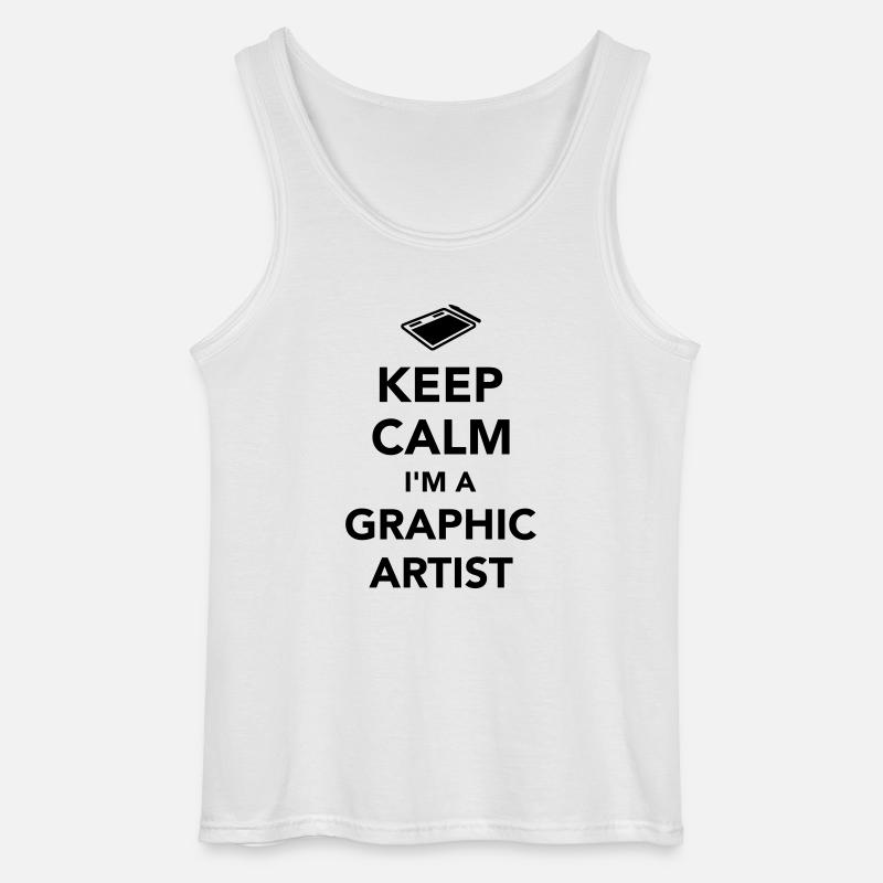 Grafiker - Gildan Männer Tank Top - Weiß