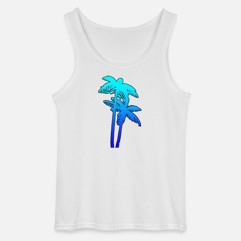 PALMS - Gildan Männer Tank Top - Weiß