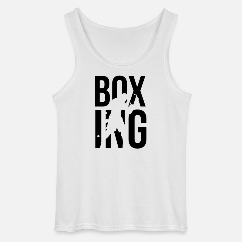 boxing boxen - Gildan Männer Tank Top - Weiß
