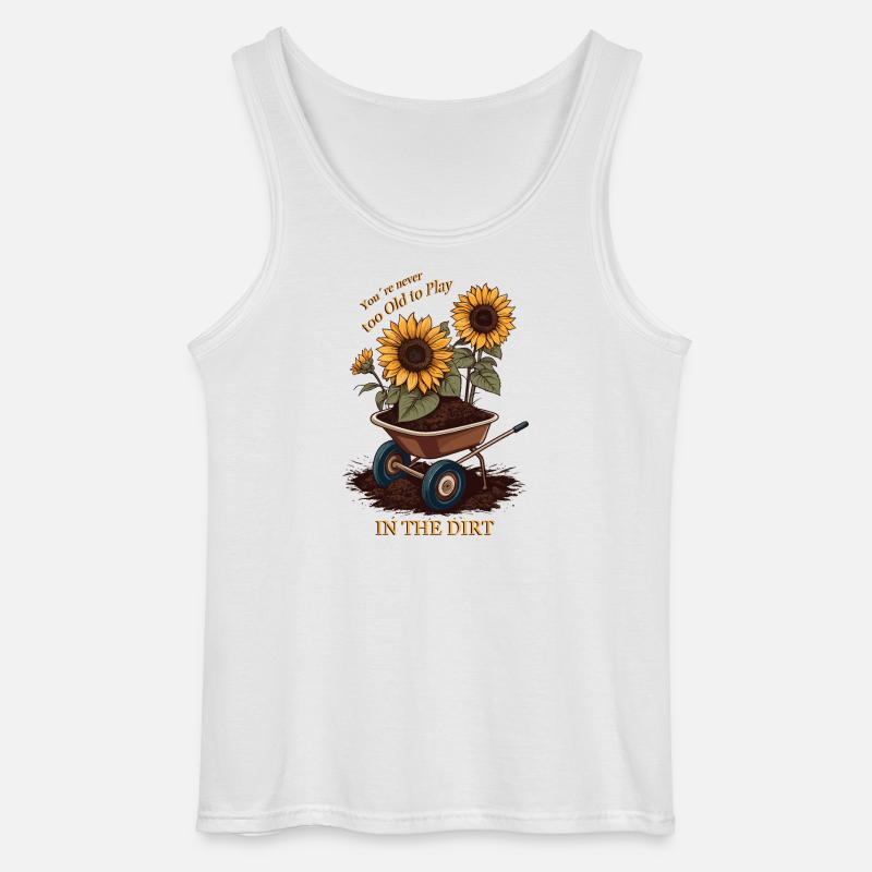 Kleingärtner Sprüche - Gildan Männer Tank Top - Weiß