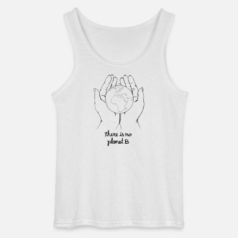 There is no planet b - Gildan Männer Tank Top - Weiß