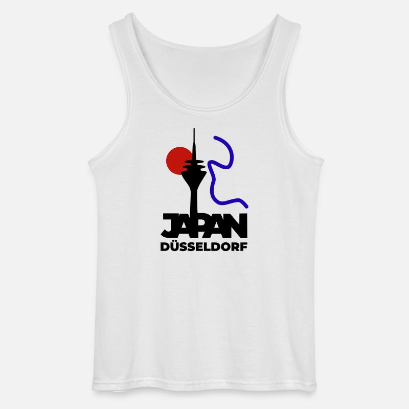 Japan goes Düsseldorf - Gildan Männer Tank Top - Weiß