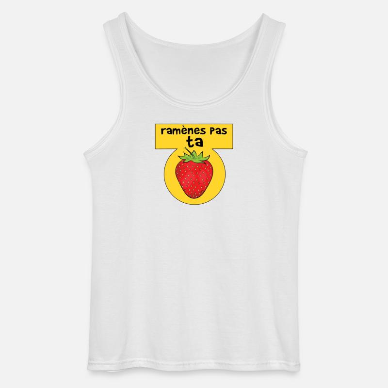 Bringen Sie Ihre Erdbeere nicht mit - Gildan Männer Tank Top - Weiß
