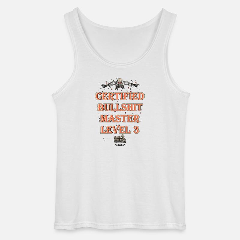 Certified Bullshit Master Level 3 - Gildan Männer Tank Top - Weiß