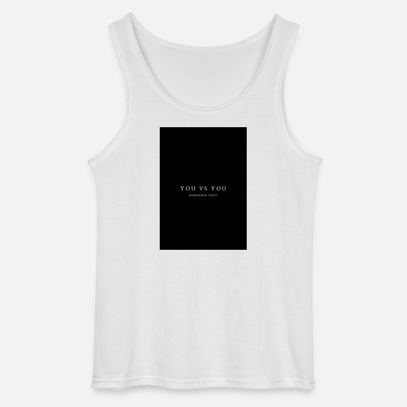 Du gegen Dich – Remember That - Gildan Männer Tank Top - Weiß