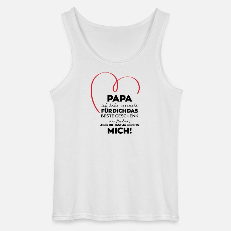 Papa lustiges Geschenk - Gildan Männer Tank Top - Weiß