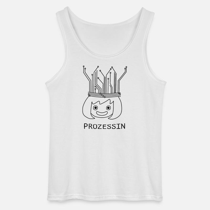 Process with Tech Crown - Gildan Men’s Tank Top - white