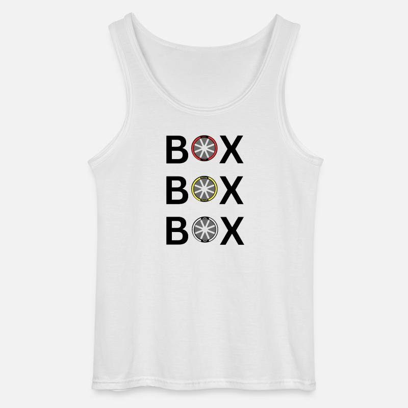 BOX BOX BOX - Gildan Männer Tank Top - Weiß