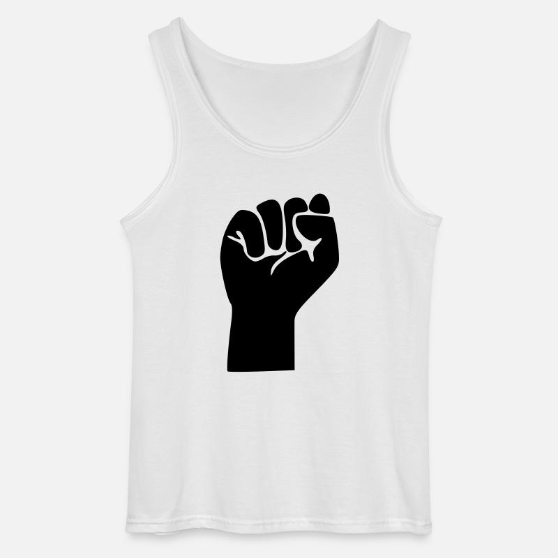 Faust / Revolution - Gildan Männer Tank Top - Weiß
