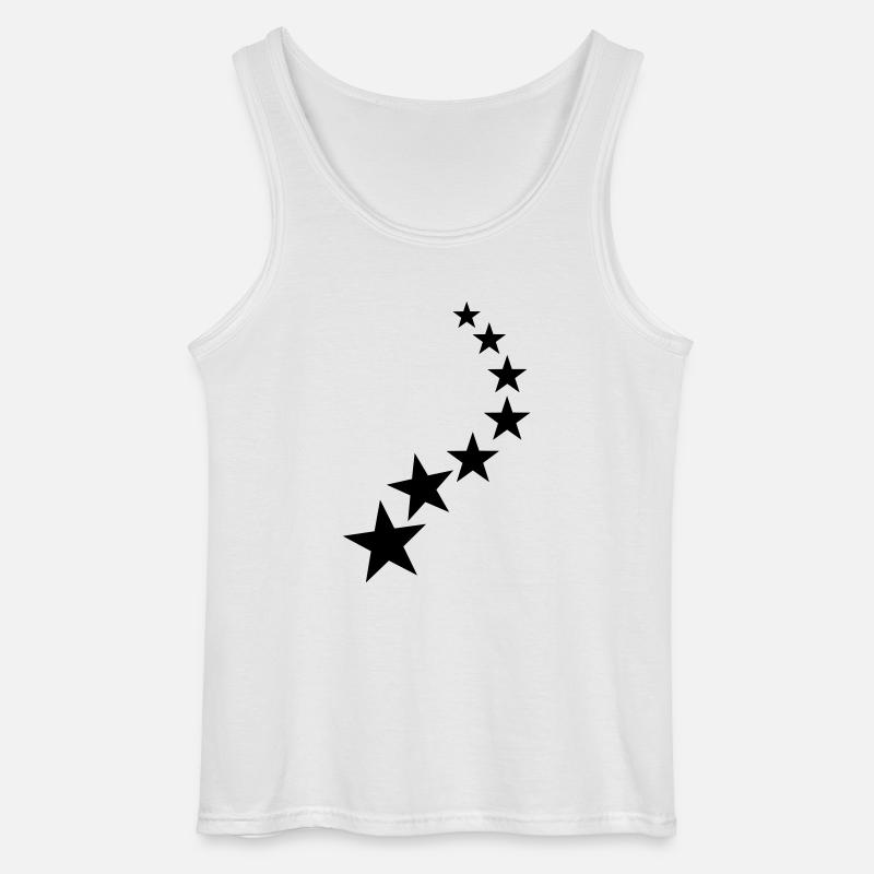 Sterne - Gildan Männer Tank Top - Weiß