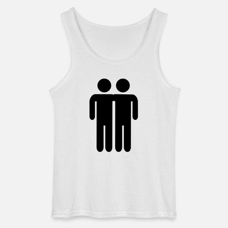 Freundschaft - Gildan Männer Tank Top - Weiß