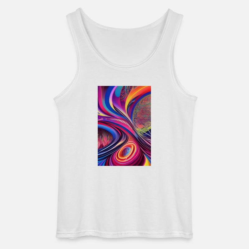Abstrakte Kunst - Gildan Männer Tank Top - Weiß