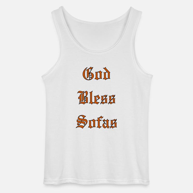 GodBlessSofas - Débardeur Gildan Homme - blanc
