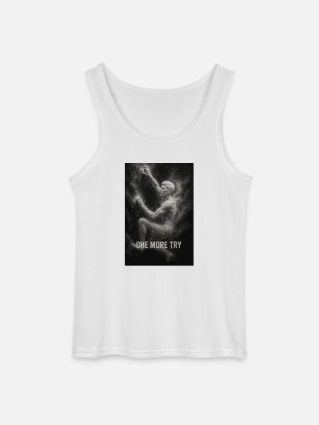 One more try. - Gildan Männer Tank Top - Weiß