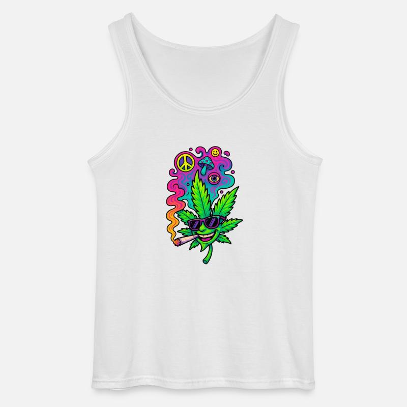GreenGlow - Gildan Männer Tank Top - Weiß