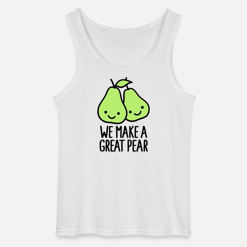We make a great pear - Gildan Männer Tank Top - Weiß