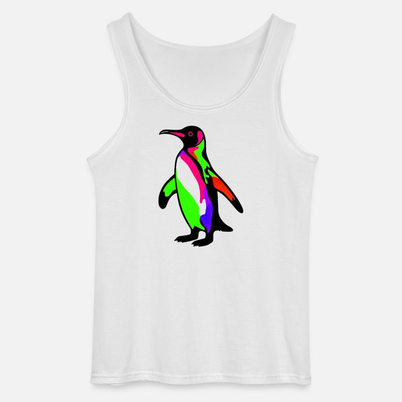 Pinguin - Gildan Männer Tank Top - Weiß