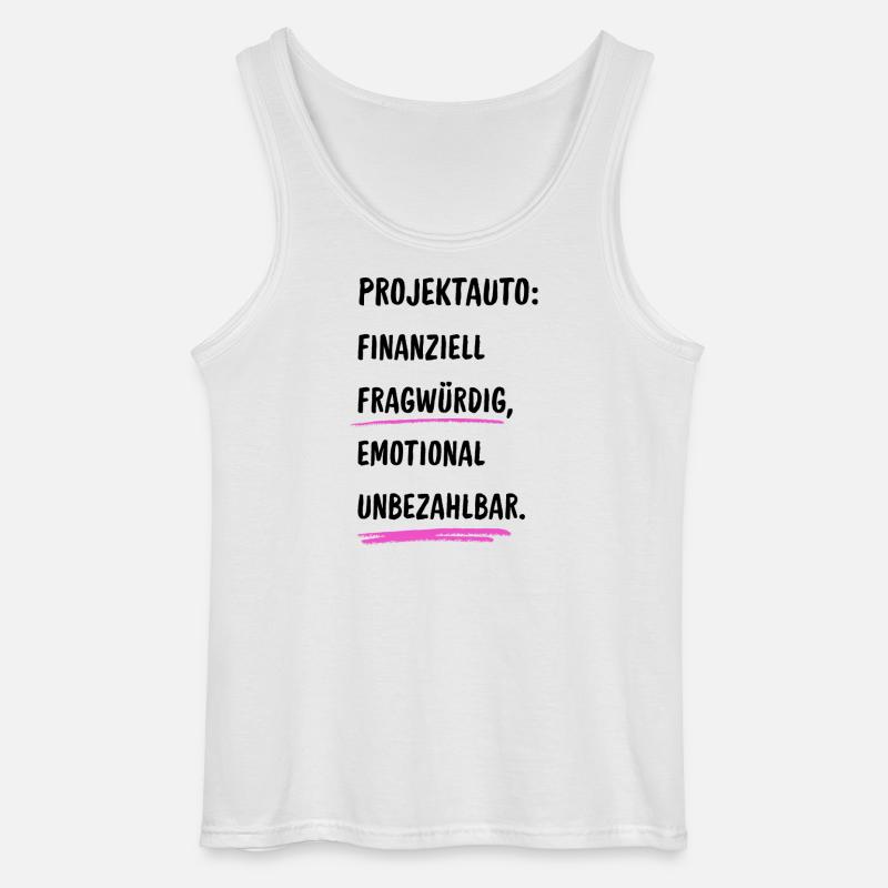 Projektauto - Gildan Männer Tank Top - Weiß