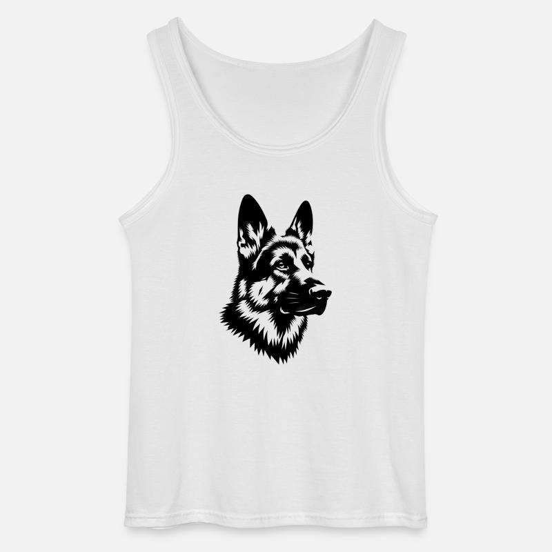 Deutscher Schäferhund - Gildan Männer Tank Top - Weiß