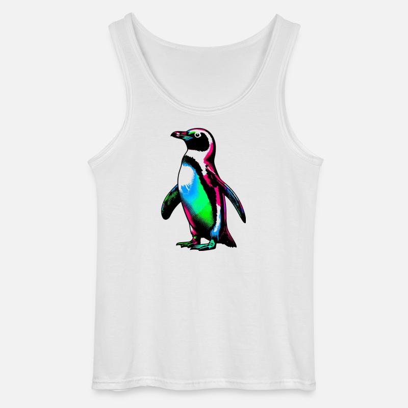 Pinguin - Gildan Männer Tank Top - Weiß
