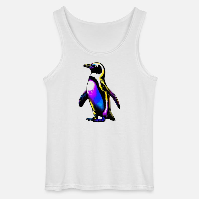 Pinguin - Gildan Männer Tank Top - Weiß