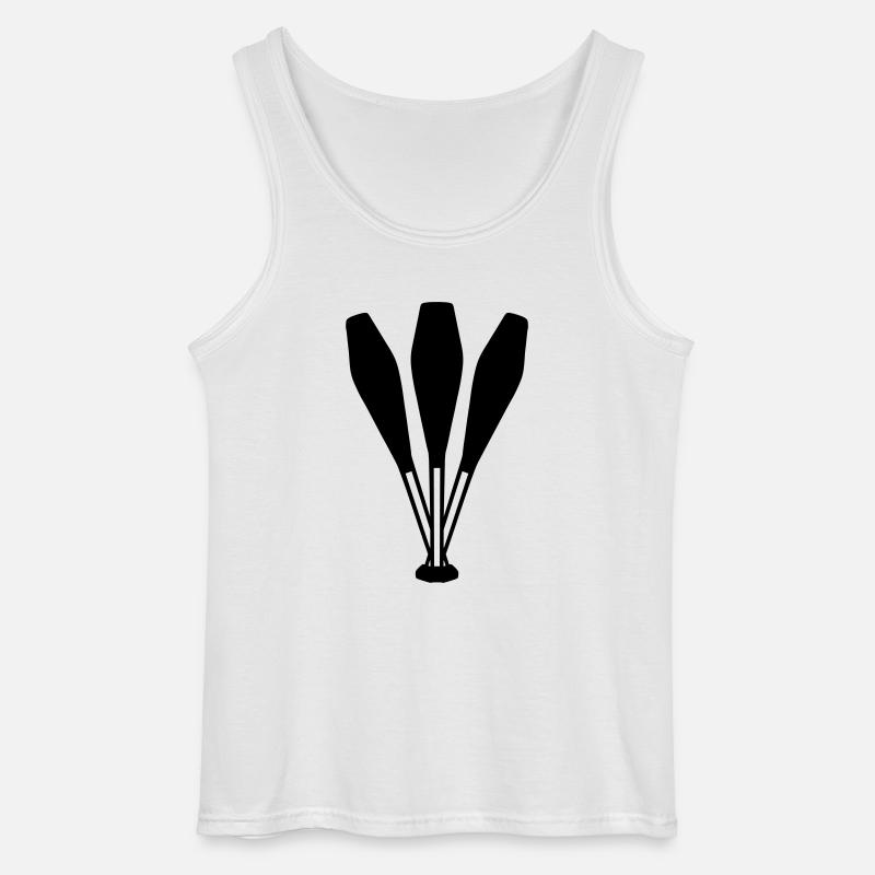 Jonglieren - Gildan Männer Tank Top - Weiß