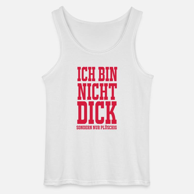 Ich bin nicht dick - Gildan Männer Tank Top - Weiß