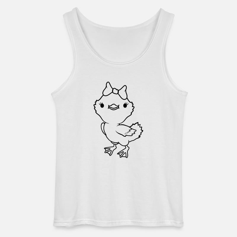 Mädchen süßes Chick Schleife - Gildan Männer Tank Top - Weiß