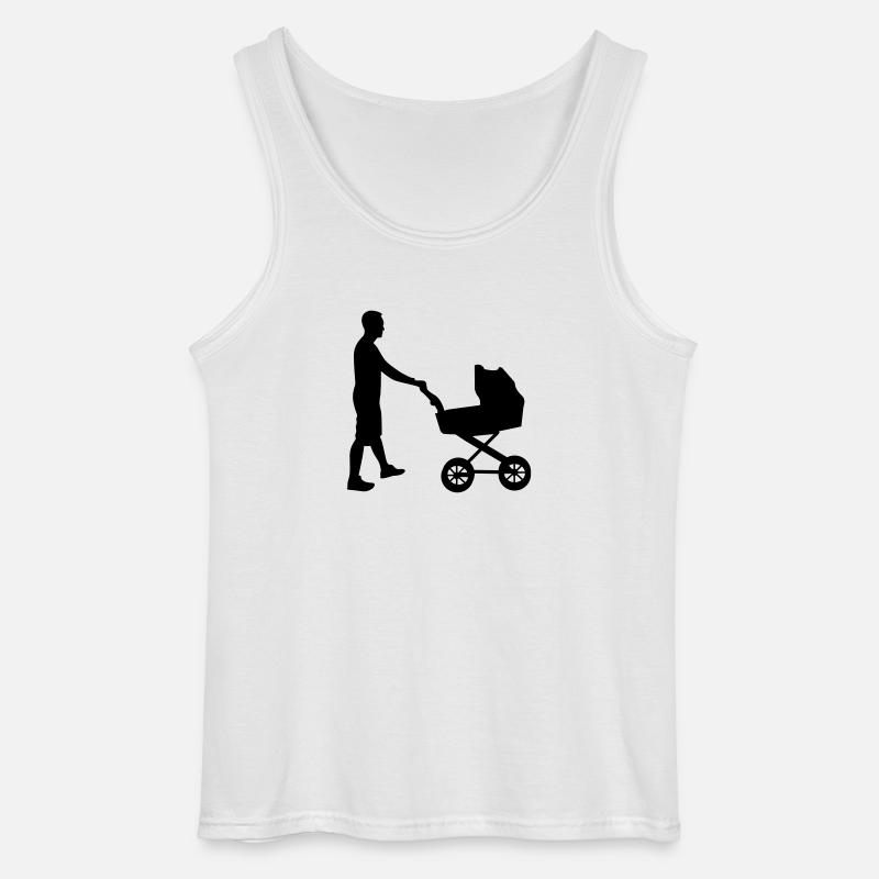 WALKING DAD - Gildan Männer Tank Top - Weiß