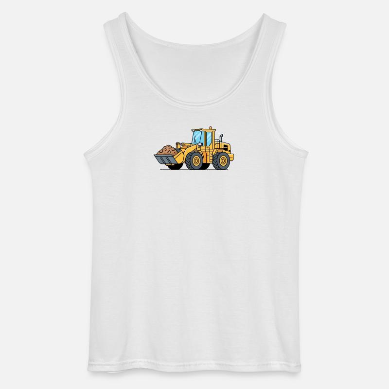 Radlader Baumaschine - Gildan Männer Tank Top - Weiß