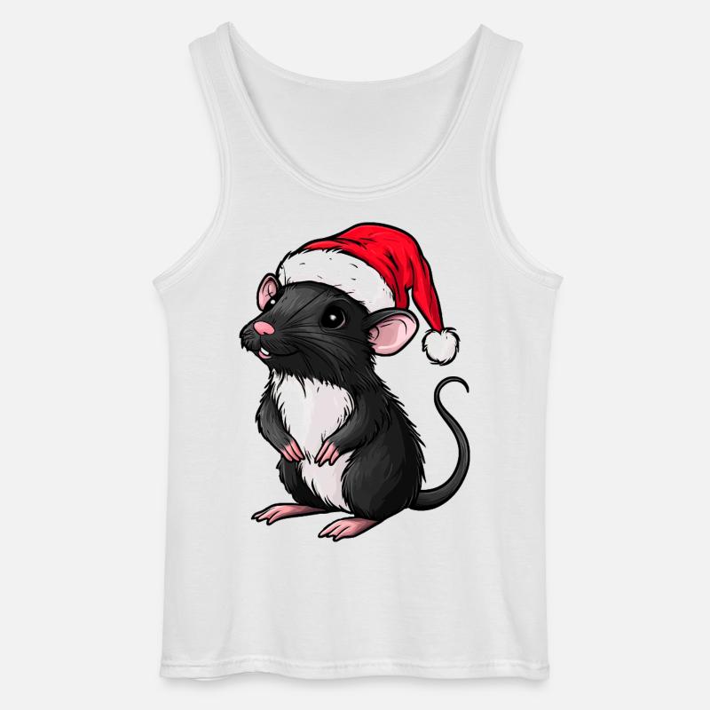 Julerotte - Gildan tanktop til mænd - hvid